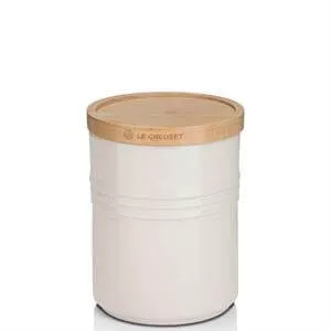 Le Creuset Stoneware Medium Storage Jar with Wooden Lid